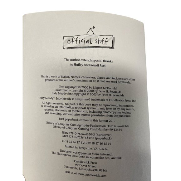 Lot of 9Judy Moody Books Megan McDonald Juvenile Fiction Readers Chapter - Picture 4 of 4